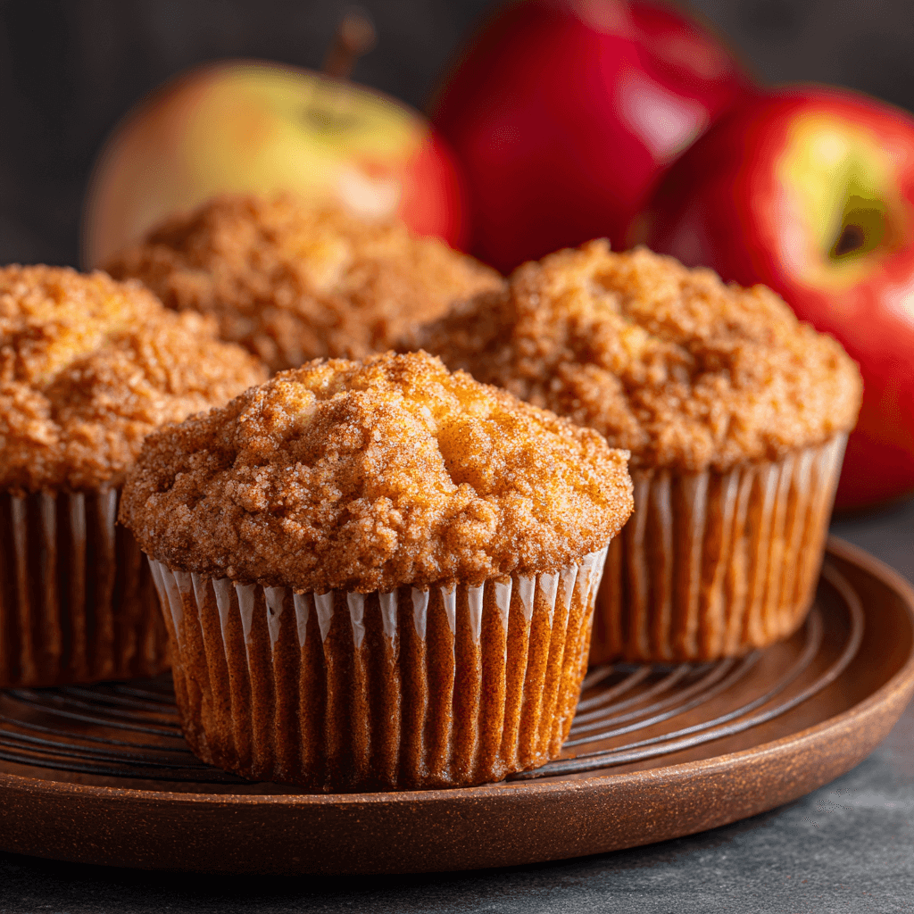 Muffins pommes-cannelle : découvrez la douceur moelleuse!