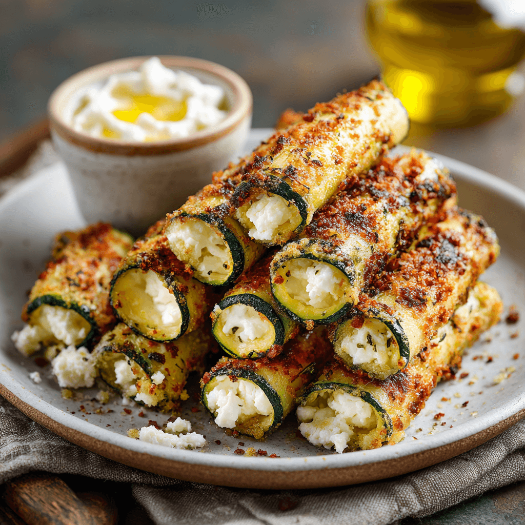 Cigares de courgettes croustillants à la feta : savourez-les !