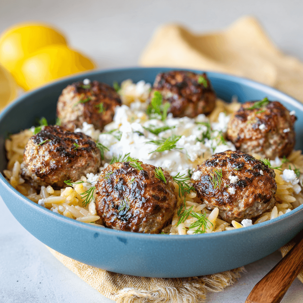 Boulettes Grecques & Orzo Citronné : une recette délicieuse !