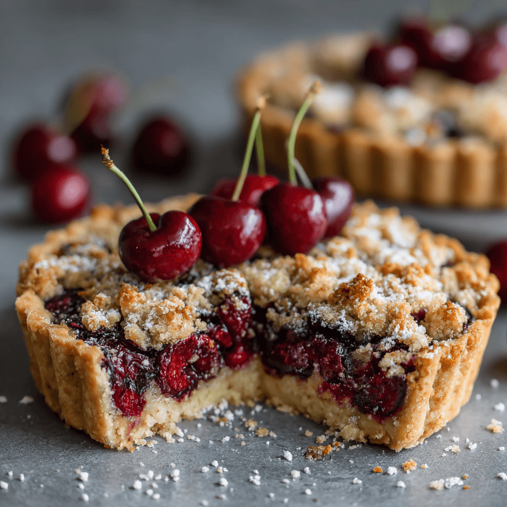 Tarte streusel aux cerises : le dessert irrésistible à essayer !