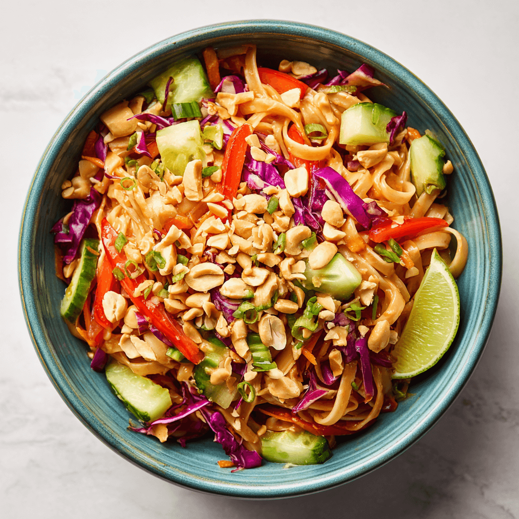 Facile Salade Thaï aux Cacahuètes: Recette Rapide et Délicieuse