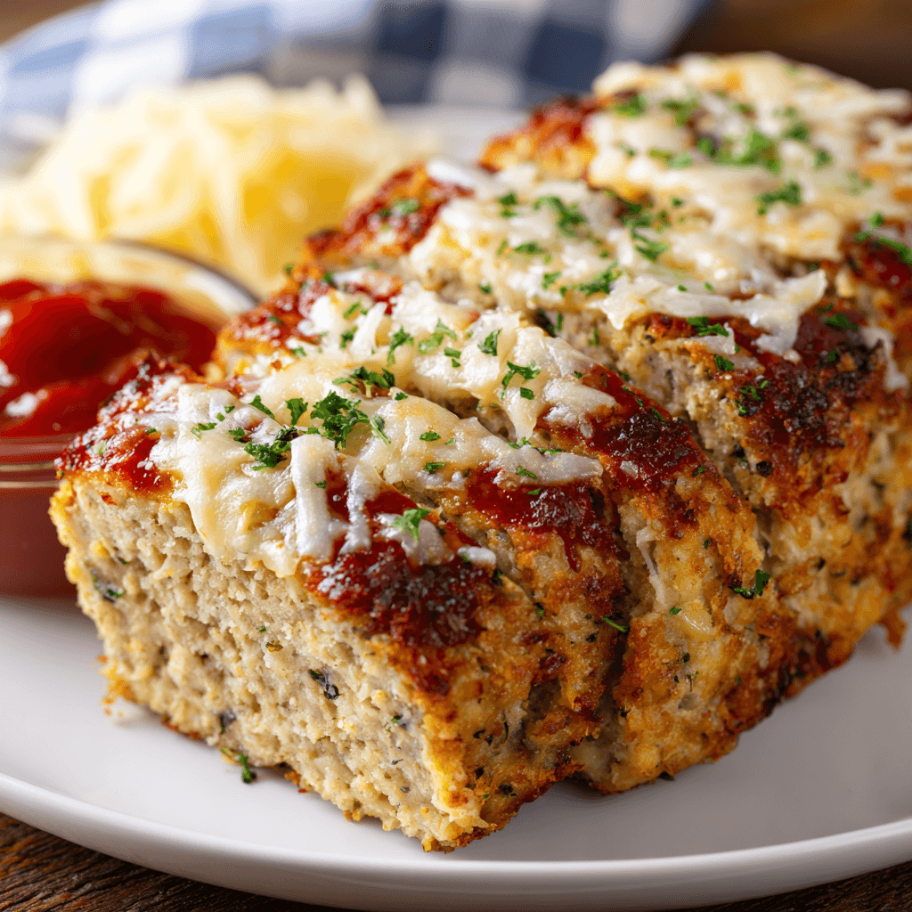 Pain de viande au poulet et au parmesan à l'ail : recette délicieuse à découvrir !