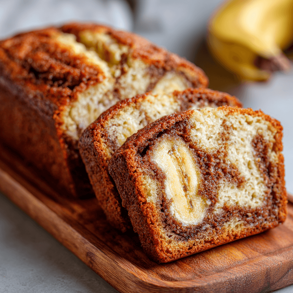 Pain aux bananes tourbillonnant à la cannelle fait maison : découvrez la recette facile!