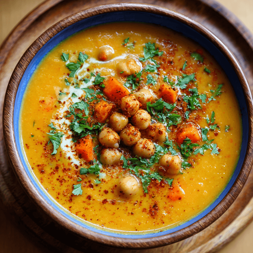Soupe de Pois Chiches et Carottes à l'Orientale : Savourez une délicieuse recette !