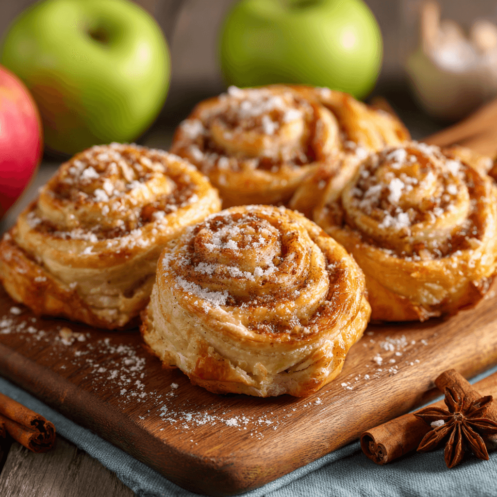 Roulés Feuilletés aux Pommes : découvrez la recette facile !