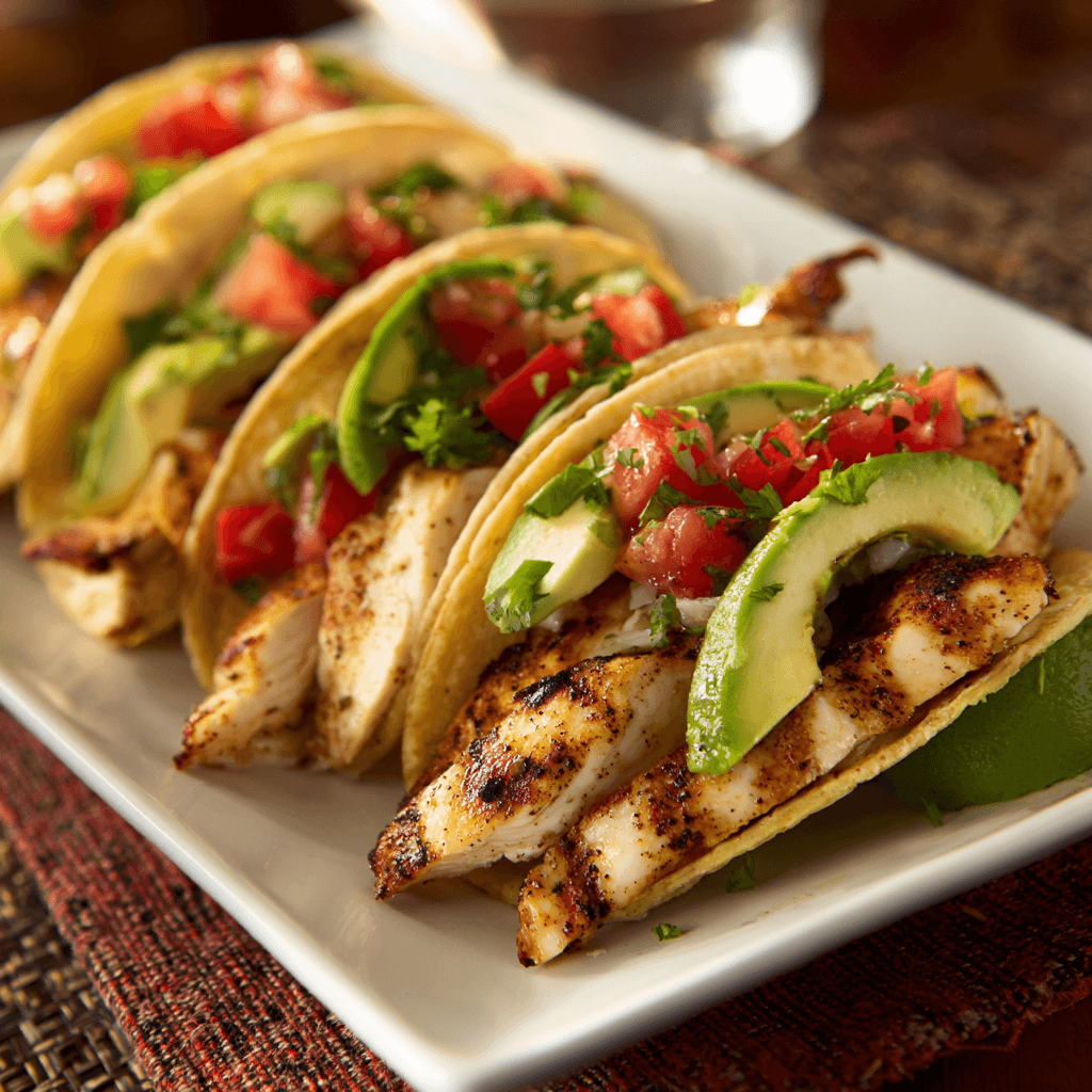 Tacos au poulet et à l'avocat : une recette irrésistible !