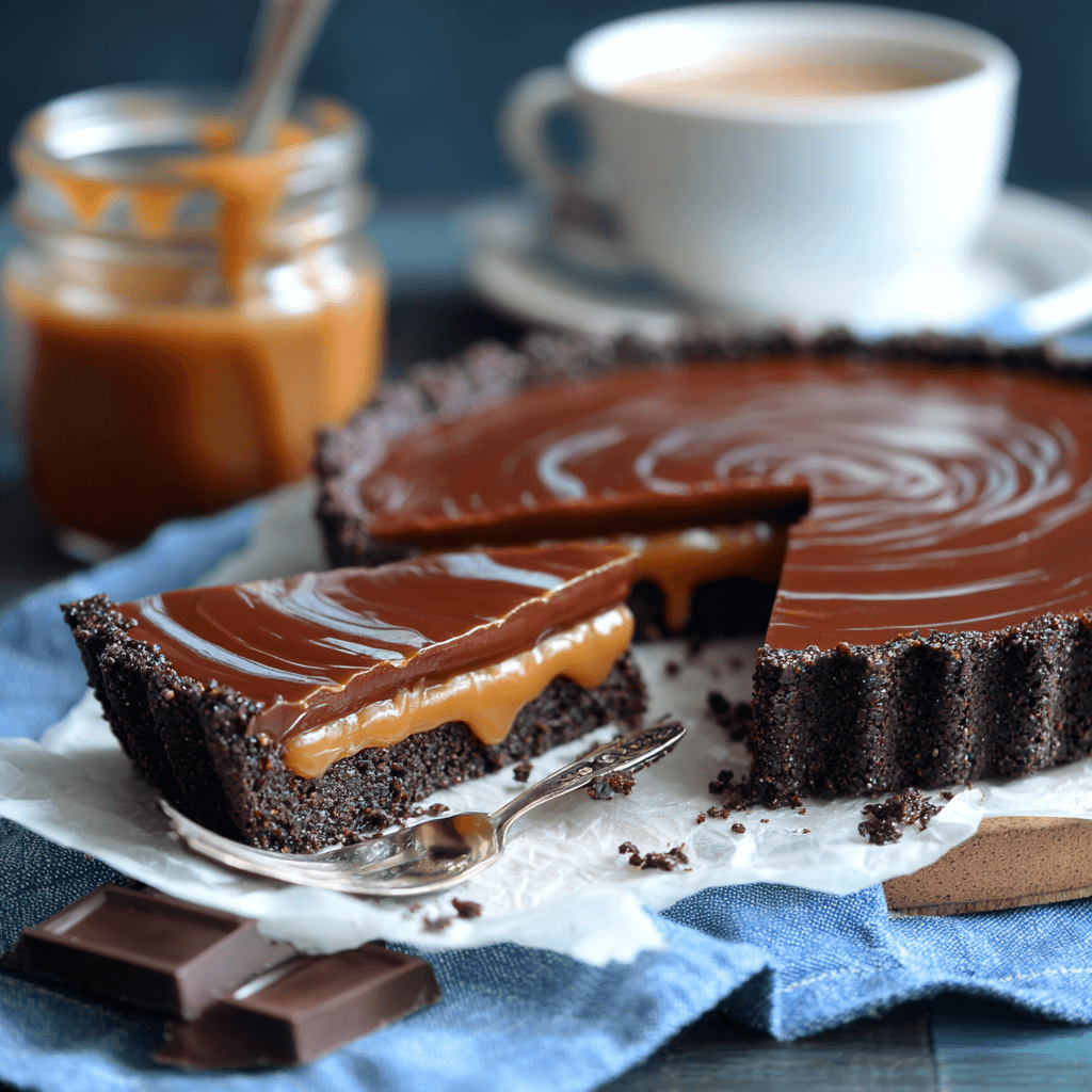 Tarte au chocolat et au caramel : un délice à essayer !