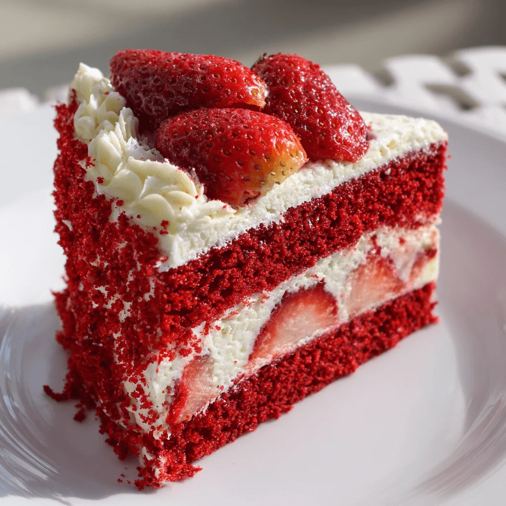Recette de gâteau de rêve au velours rouge et aux fraises : un délice à savourer !