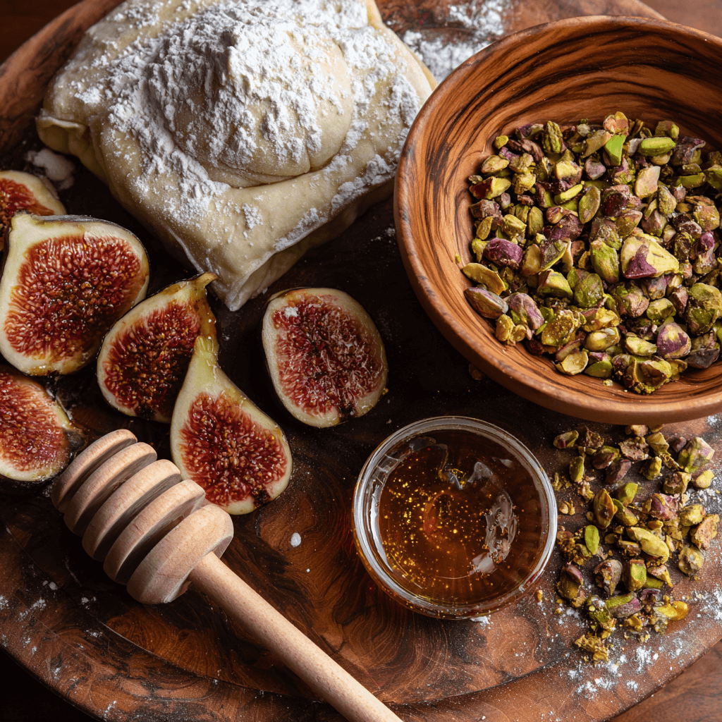 Tarte aux figues, au miel et aux pistaches sans effort : découvrez la recette facile !