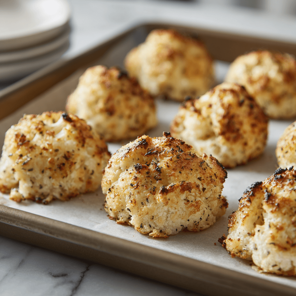 Boulettes de Chou-Fleur Rôties au Parmesan : un délice sain!