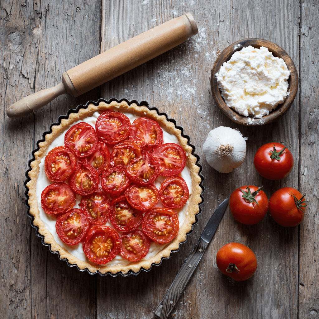 Tarte à la tomate et au mascarpone : un délice à découvrir !