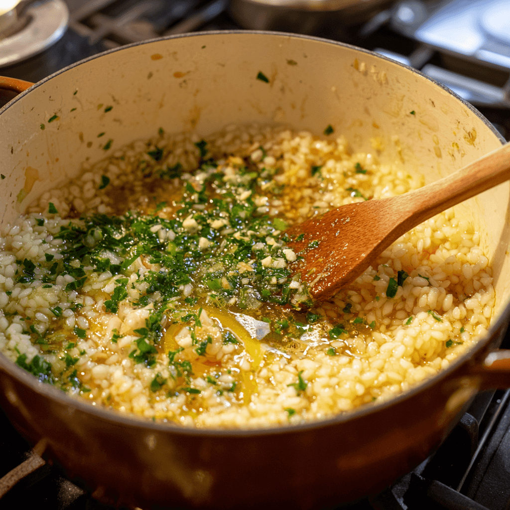 Le coquillotto ou risotto de coquillettes à essayer absolument !
