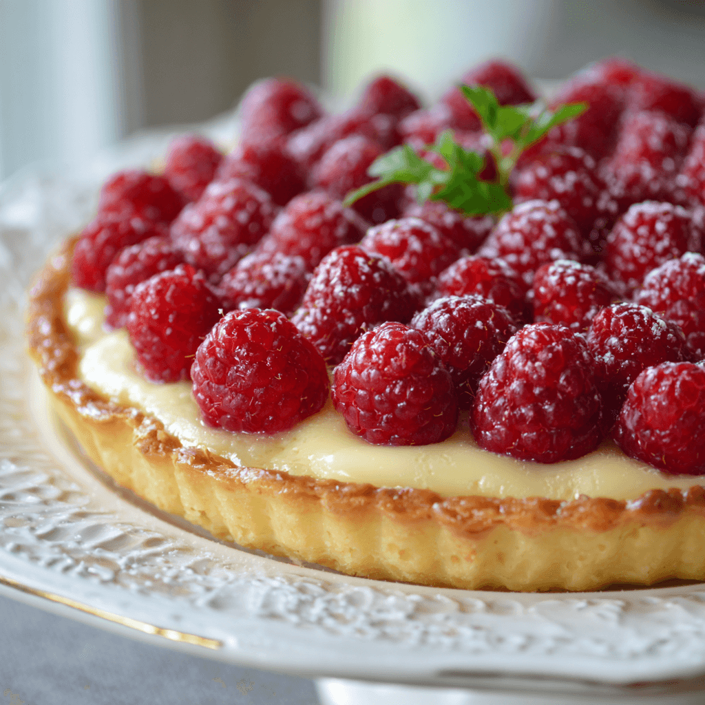 Recette tarte framboise vanille : un délice à savourer!