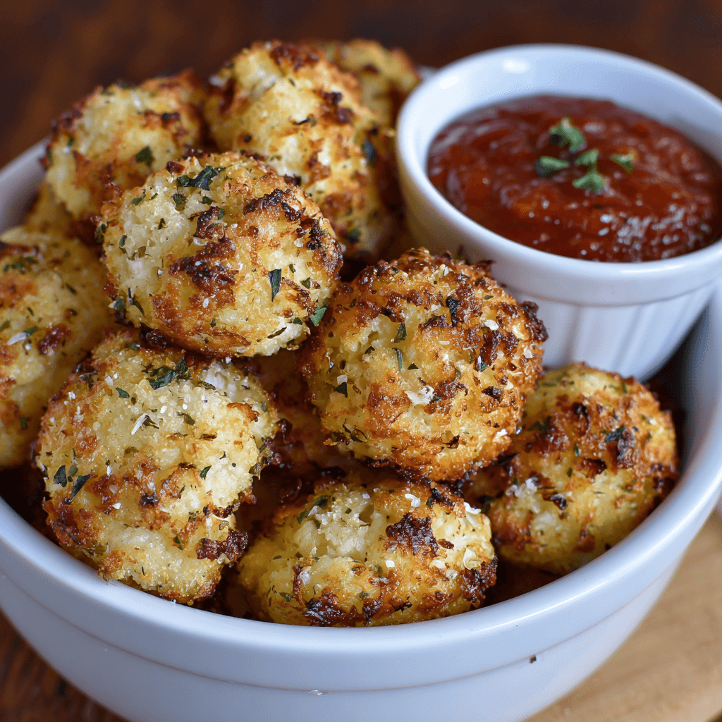 Boulettes de Chou-Fleur Rôties au Parmesan : un délice sain!