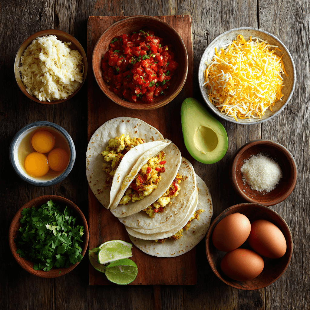 Tacos simples pour le petit-déjeuner : un délice facile à préparer !
