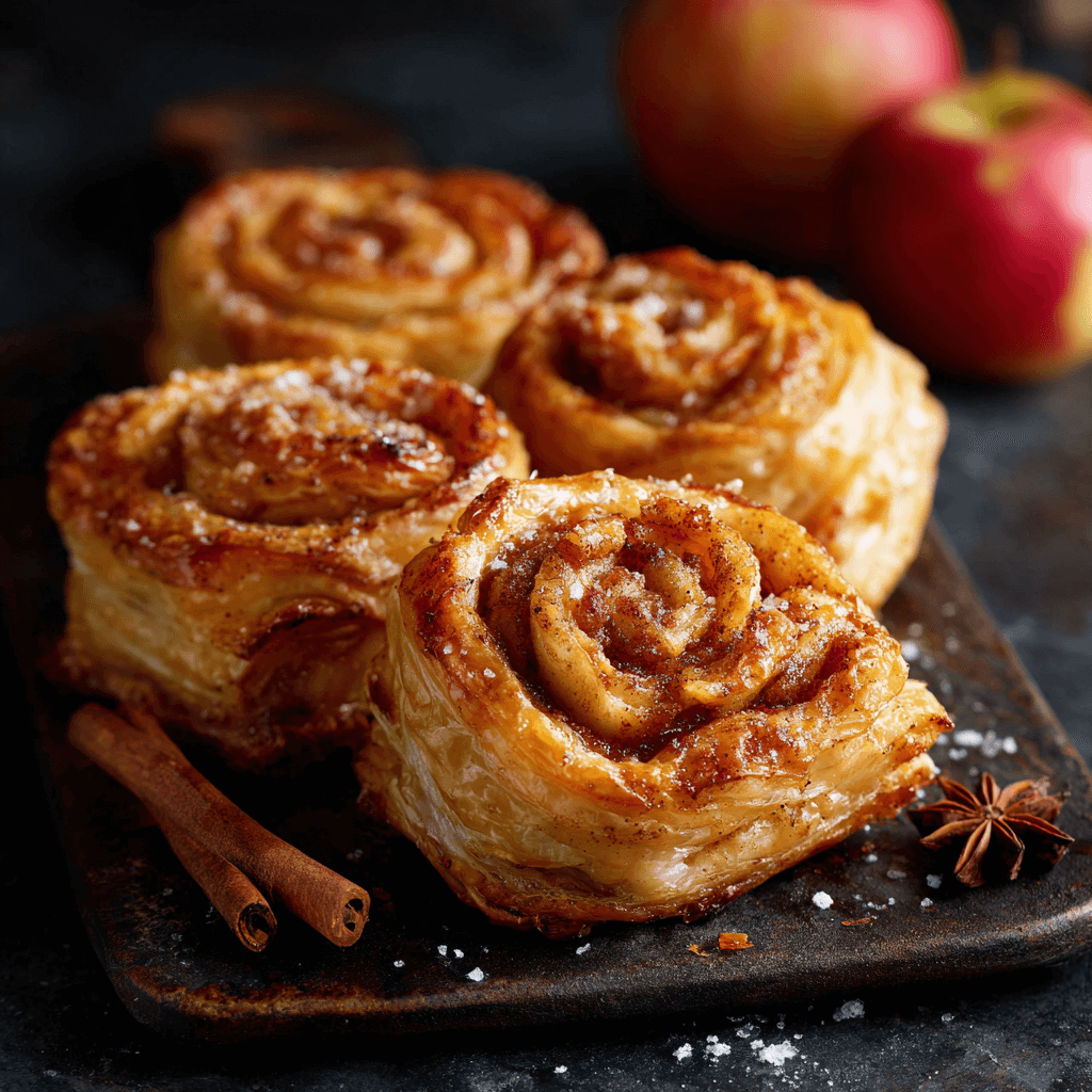 Roulés Feuilletés aux Pommes : découvrez la recette facile !