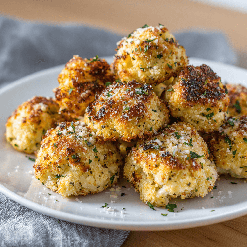 Boulettes de Chou-Fleur Rôties au Parmesan : un délice sain!