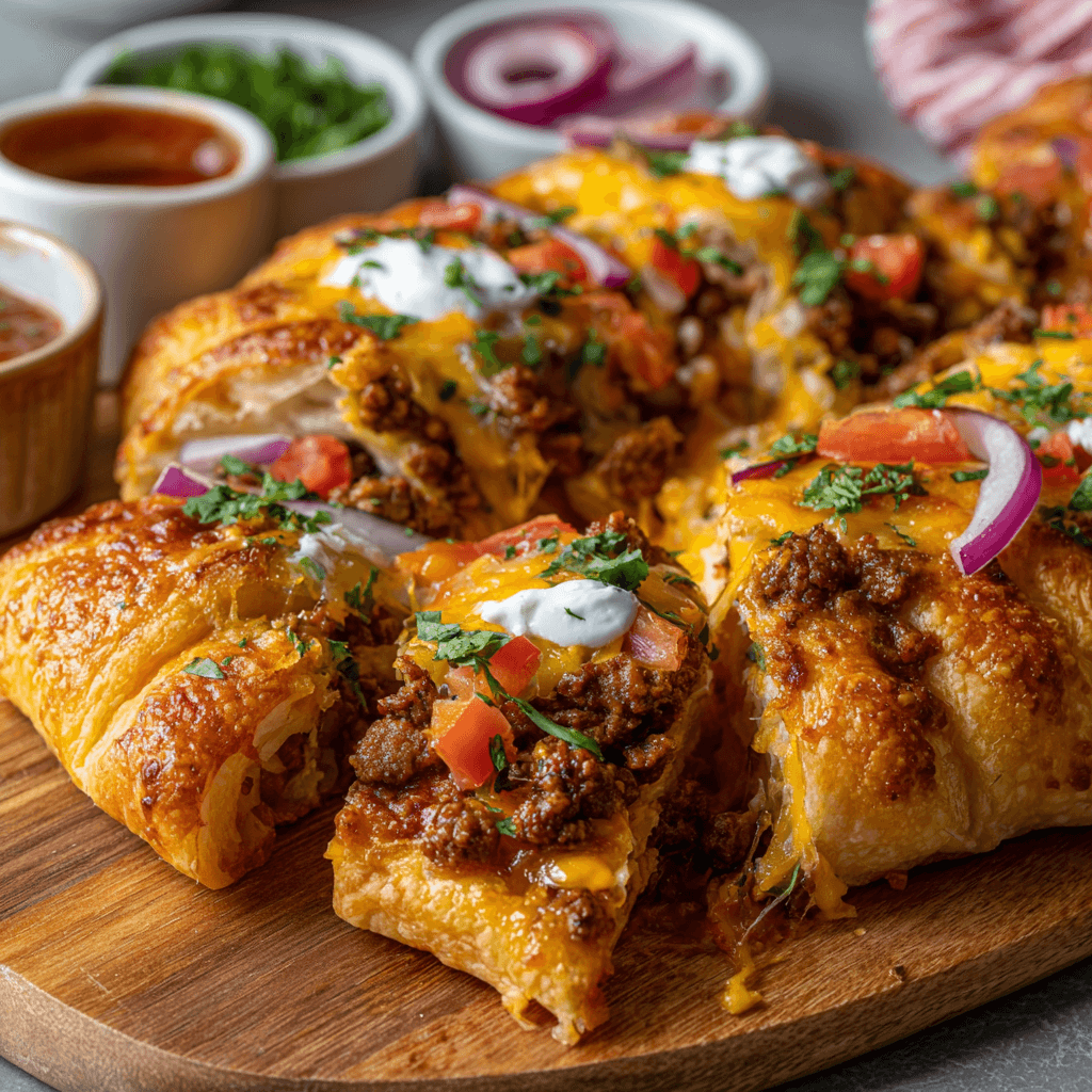 Pizza taco au croissant : découvrez cette recette irrésistible !