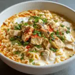 Ramen épicé au poulet et sauce crémeuse à l'ail : un délice à découvrir !