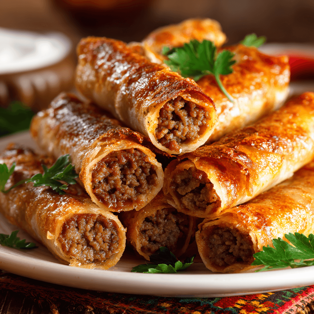 Cigares à la viande hachée : une recette savoureuse à découvrir !