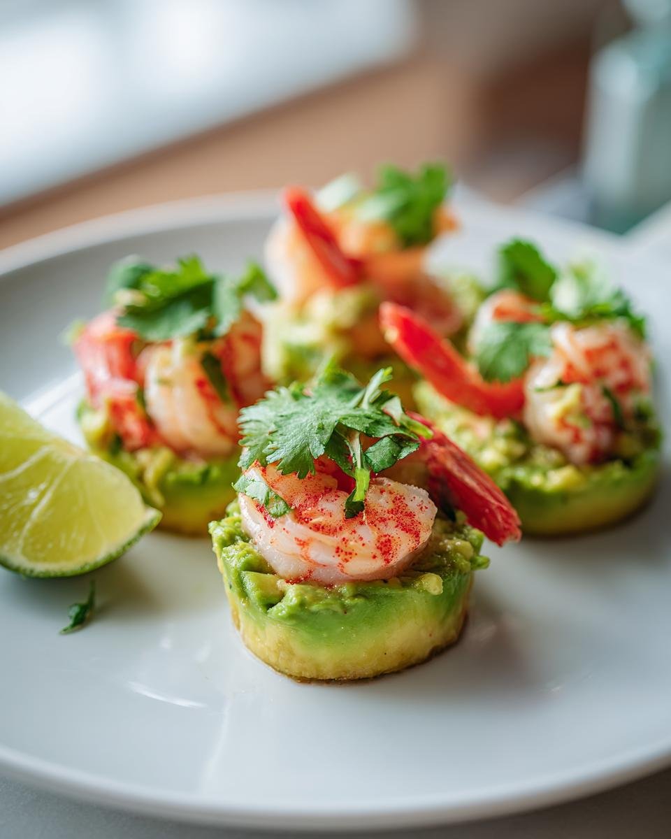 Bûche aux Crevettes, Avocat & Citron Vert – Entrée Festive Ultra Fraîche - detail 1