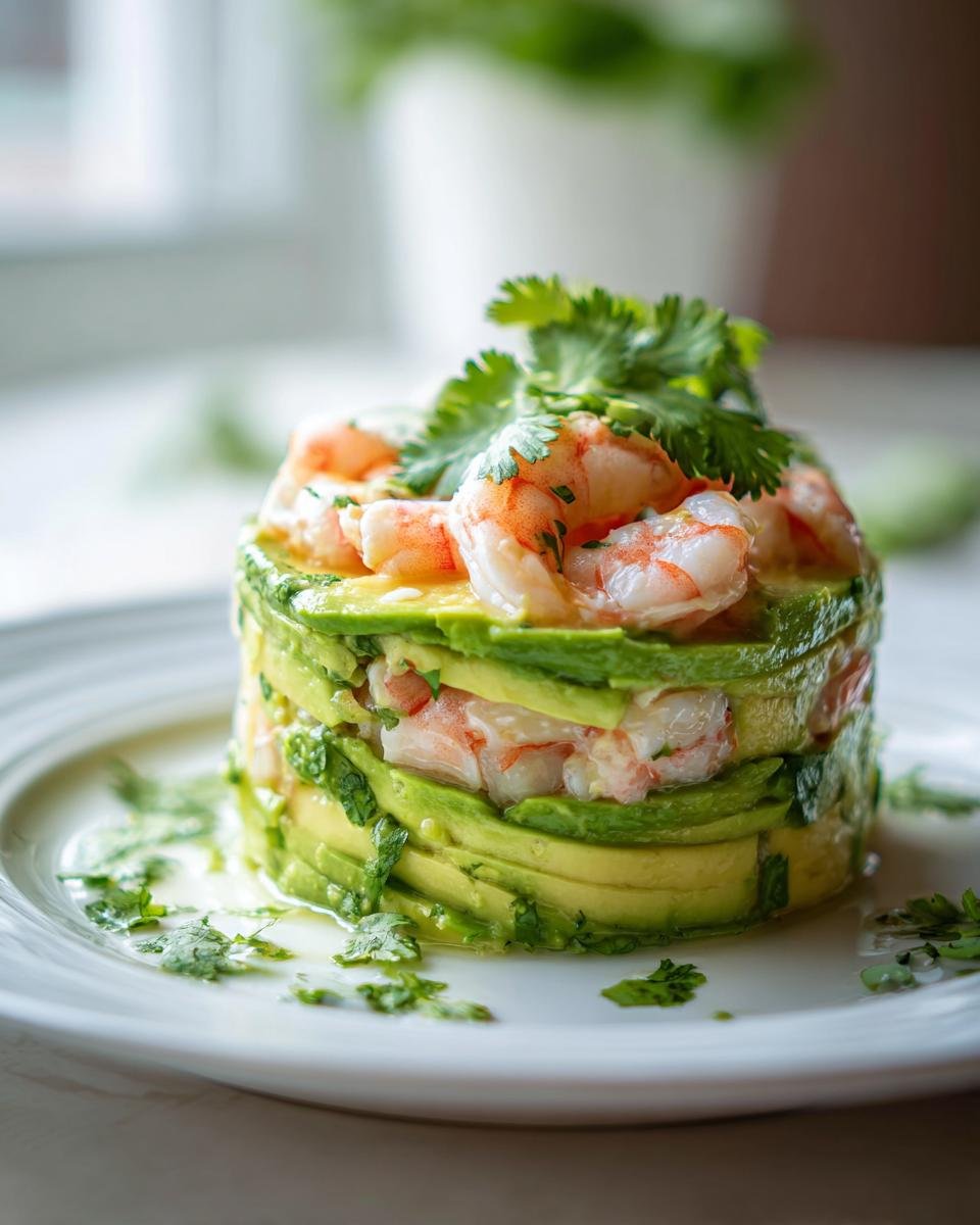 Bûche aux Crevettes, Avocat & Citron Vert – Entrée Festive Ultra Fraîche - detail 2