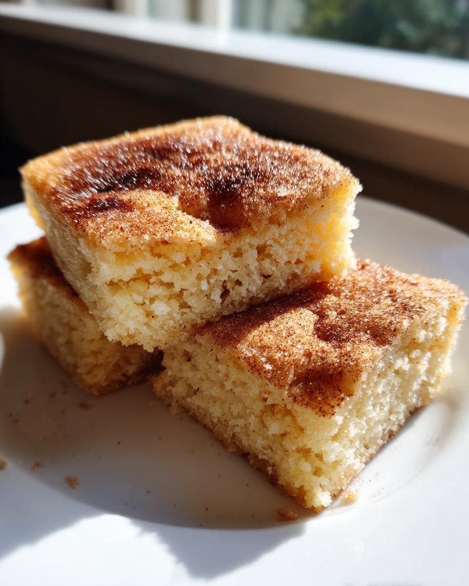 Blondies moelleux à la cannelle et au sucre - detail 1
