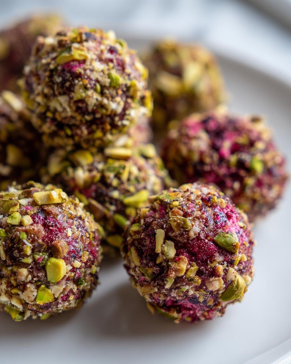 Boules de Fête Fraises-Pistache, Inspirées de la Tarte Gourmande - detail 2