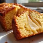 Cake aux Poires et Polenta, Moelleux Doré & Sans Gluten