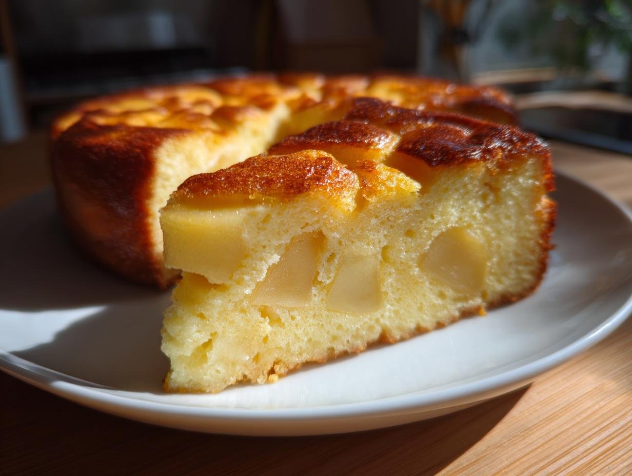 Flan aux Pommes et Yaourt, Moelleux, Léger et Facile à Préparer