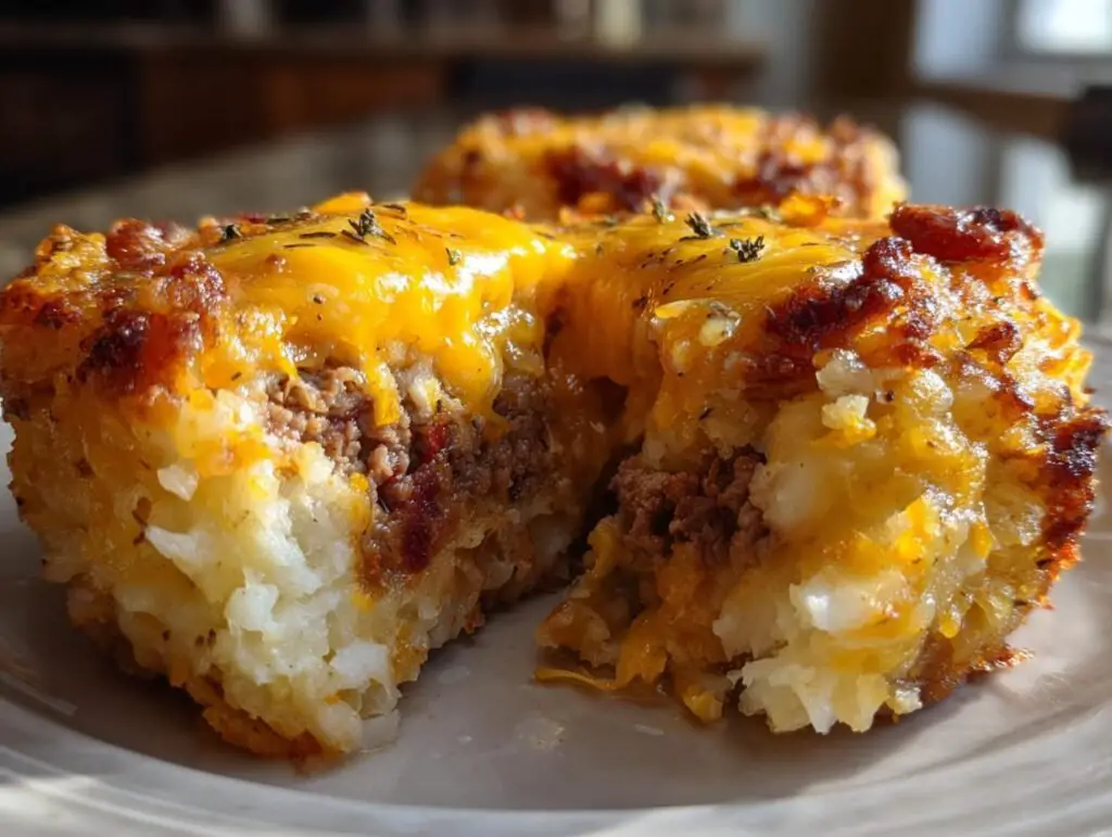 Gâteau de Pommes de Terre Farci au Boeuf & Fromage