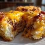 Gâteau de Pommes de Terre Farci au Boeuf & Fromage