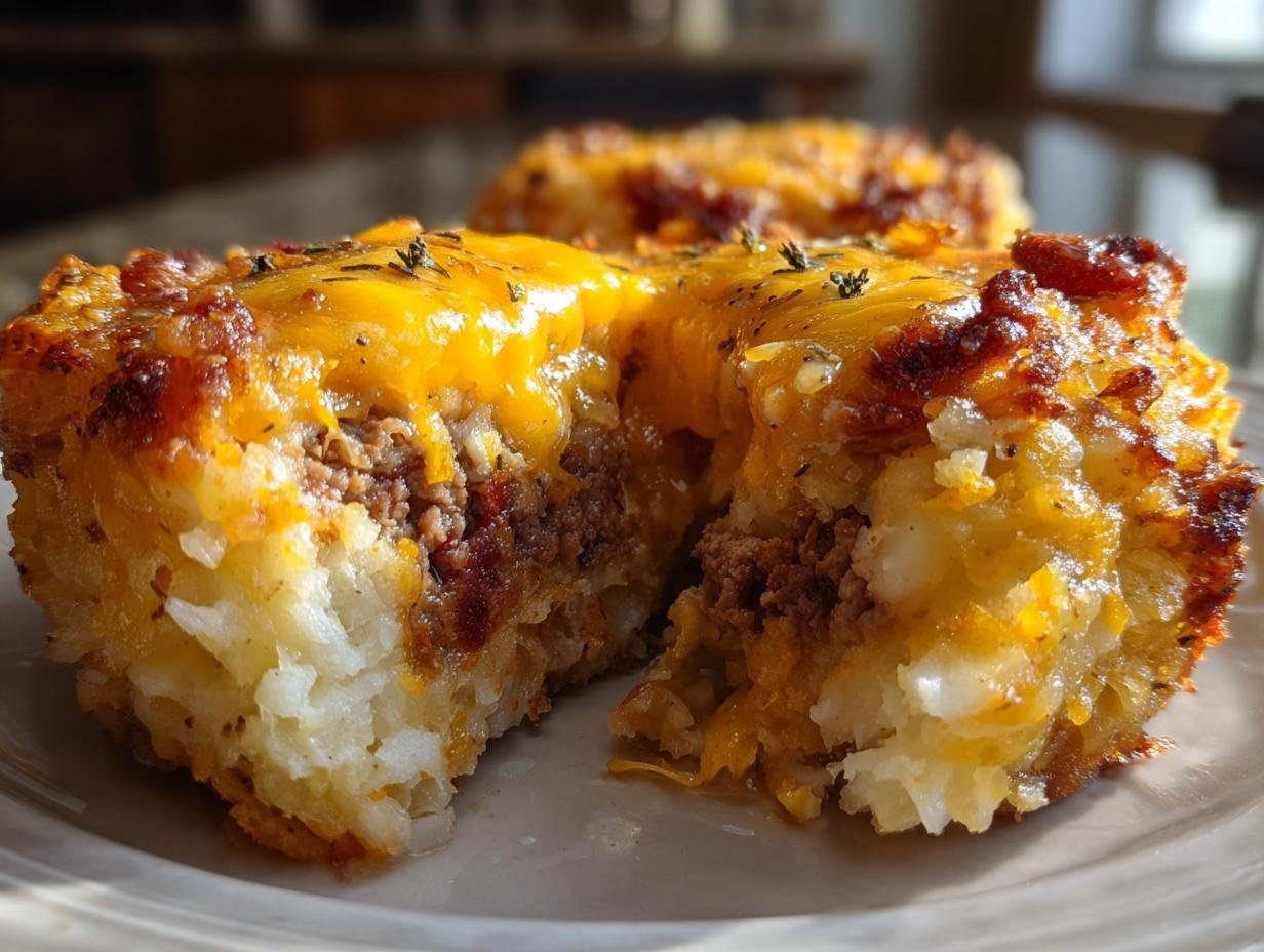 Gâteau de Pommes de Terre Farci au Boeuf & Fromage