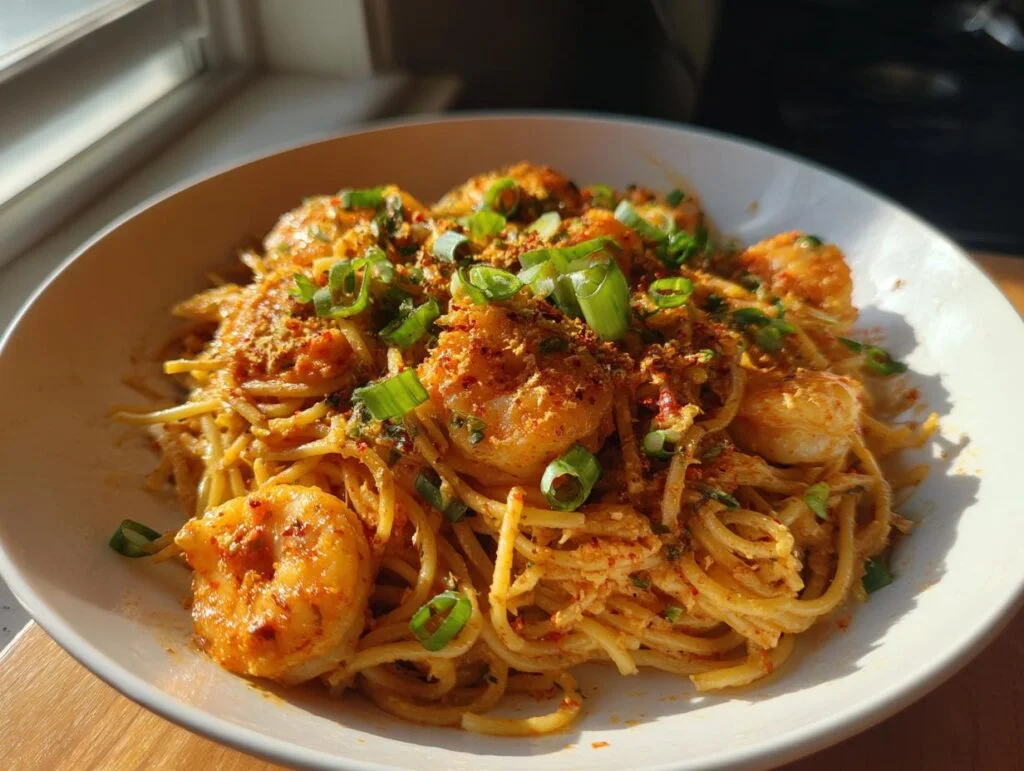 Pâtes aux crevettes Bang Bang