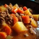 Ragoût du Pauvre Mijoteuse : Le Plat Réconfortant Facile pour Toute la Famille