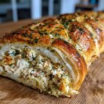 Bûche au Crabe Cream Cheese et Herbes Fraîches