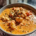 Bisque crémeuse au crabe et aux crevettes maison simple