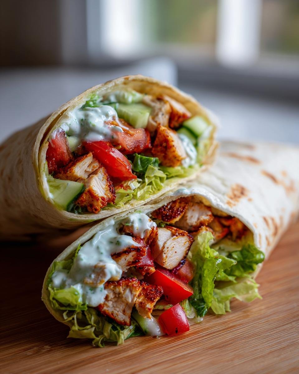 Comment Faire Des Wraps Au Poulet Sains Et Personnalisables - detail 1