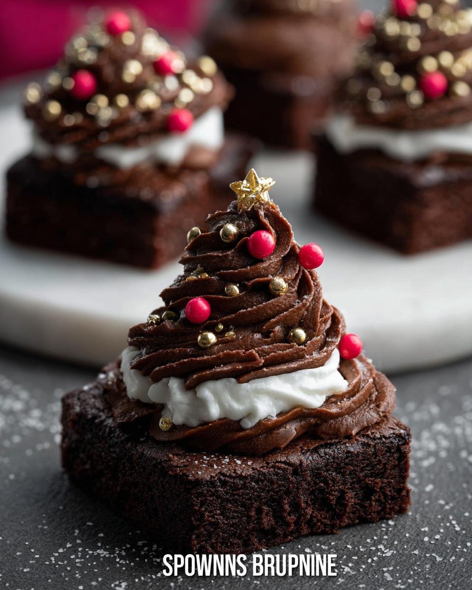 Faire de Merveilleux Sapins Brownie Gourmands Pour Fête - detail 1