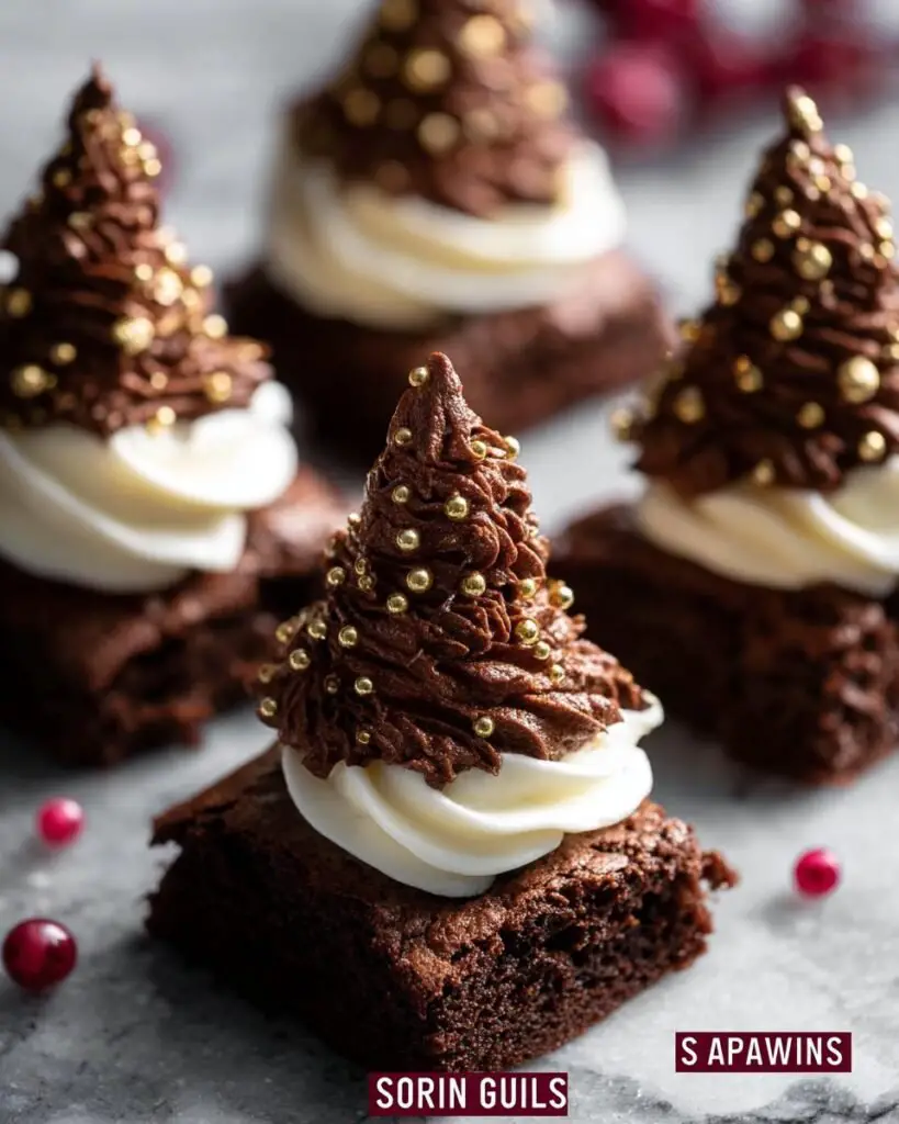 Faire de Merveilleux Sapins Brownie Gourmands Pour Fête