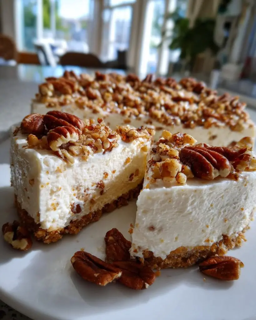 Le meilleur cheesecake noix de pécan sans cuisson
