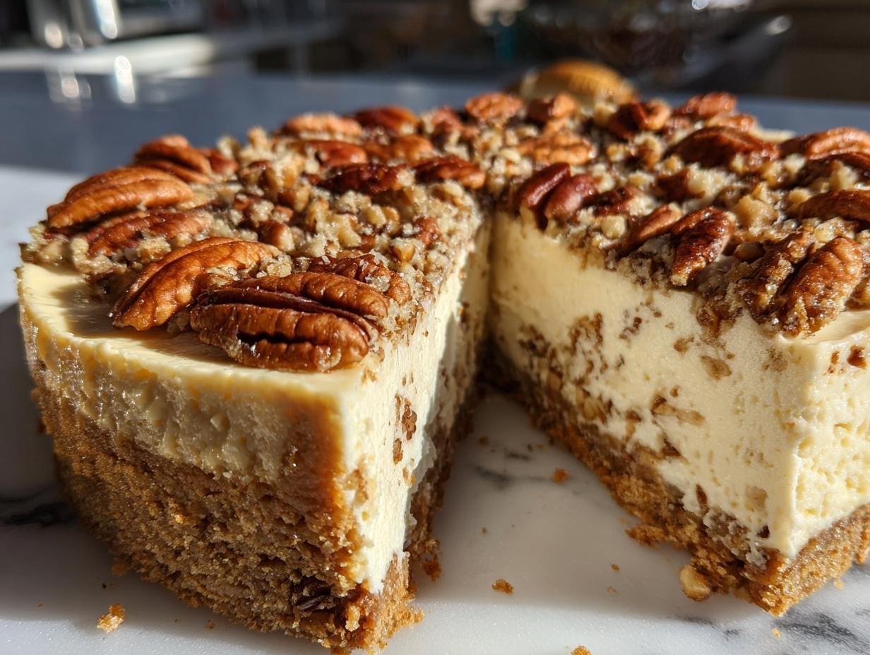 Le meilleur cheesecake noix de pécan sans cuisson