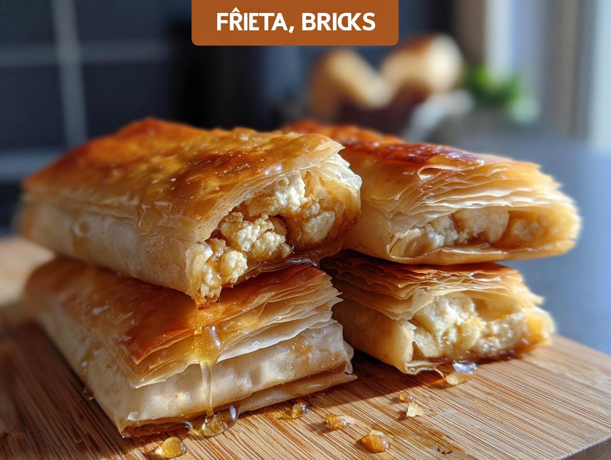 Recette Bricks feta miel