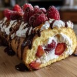 Recette de Bûche au Caramel Beurre Salé et Fruits