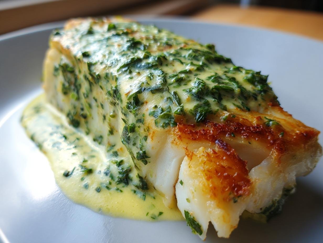 Recette facile de dos de cabillaud à la crème dail et persil